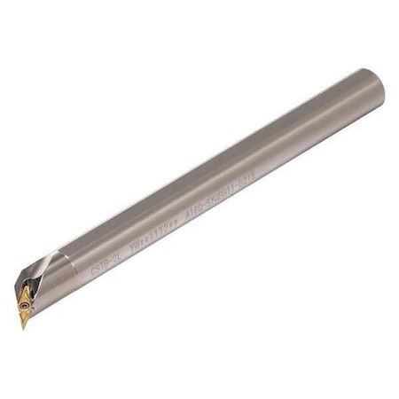 Tungaloy Indexable Boring Bar, E08-SYQBR2-D12, 5 in L, Carbide, 25 Degrees  Diamond Insert Shape 6856601