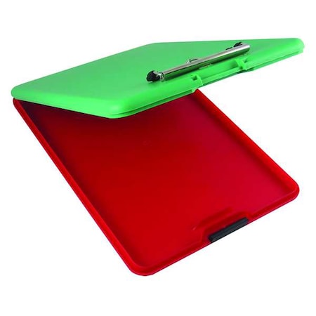 Zoro Select 8-1/2" x 11" Storage Clipboard, Red/Green 00580