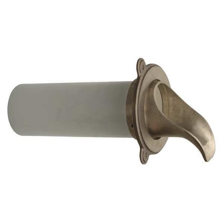 Zurn Nozzle, 4-59/64in.L, Bronze, 8inOpeningSize ZARB199-8-PVC