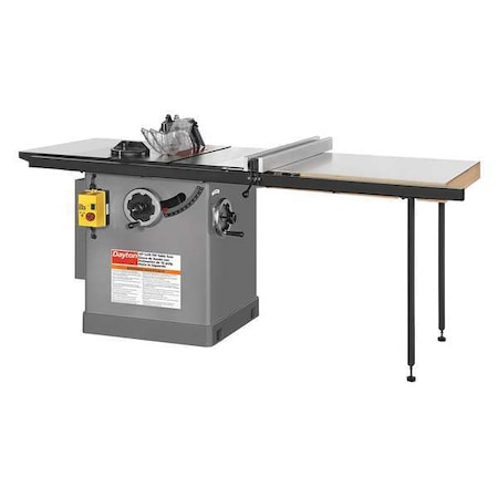 Dayton Corded Table Saw 10 in Blade Dia., 4 1/5 ft 38UK49