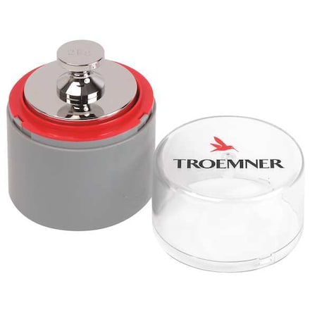 Troemner Precision Weight, Screw Knob, 2kg, Class 2 7012-2