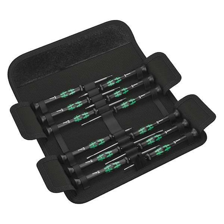 WERA Precision Screwdriver Set, Combo, 12 pcs 05073675001