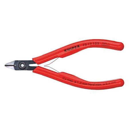Knipex 5 in Diagonal Cutting Plier Standard Cut Uninsulated 75 12 125