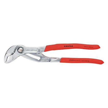 Knipex 12 in V-Jaw Tongue and Groove Plier Serrated, Plastic Grip 87 03 300