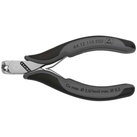 Knipex 4 1/2 in ESD End Cutting Nipper Uninsulated 64 12 115 ESD