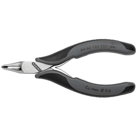 Knipex 4 3/4 in ESD End Cutting Nipper Uninsulated 64 62 120 ESD
