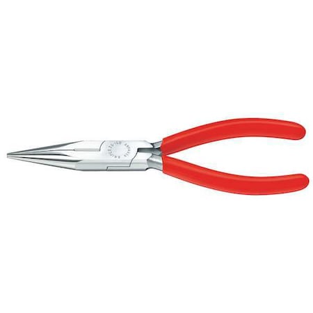 Knipex 5 in Long Nose Plier, Side Cutter Plastic Coated Handle 25 03 125
