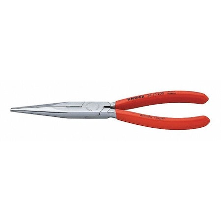 Knipex 8 in Long Nose Plier, Side Cutter Plastic Coated Handle 26 13 200