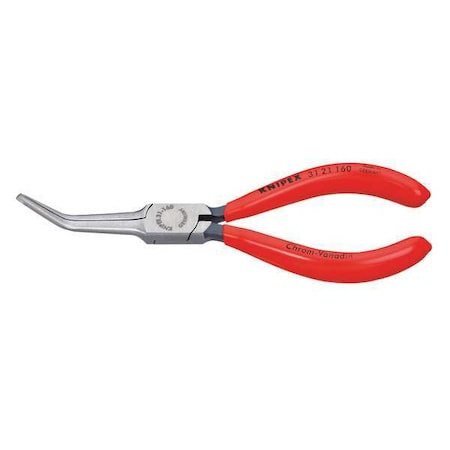 Knipex 6 1/4 in Bent Long Nose Plier Plastic Coated Handle 31 21 160