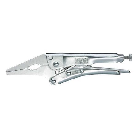 Knipex 6-1/4" Grip Pliers w/ Long,  Narrow Jaw,  Nickel Plated 41 34 165
