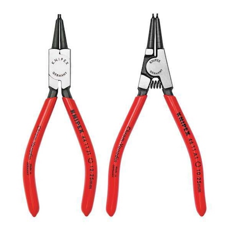 Knipex Retaining Ring Plier Set, 0 Deg., 2 pcs. 9K 00 80 17 US