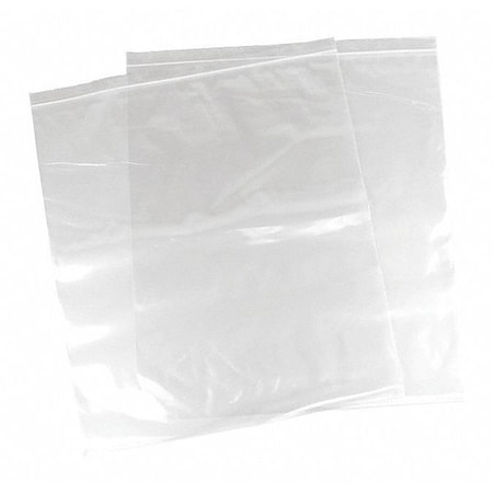 Reloc Zippit Reclosable Bag, Zip Seal, 20 in L, 18 in W, 4 mil Thick, Polyethylene, Clear 4R1820