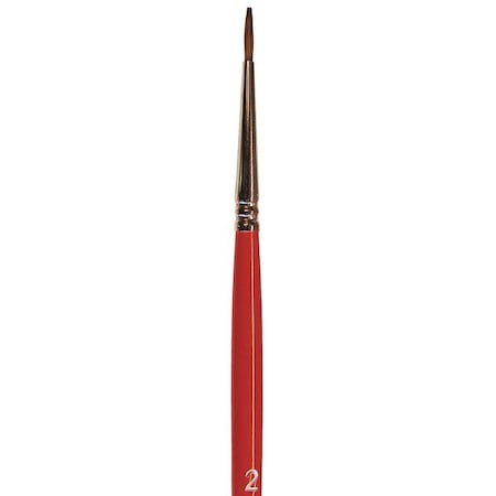Wooster #2 Artist Soft, Red Sable Bristle, Paint Brush, Wood Handle F1620 #2