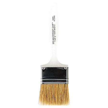 Wooster 2" Chip Soft, White China Bristle, Paint Brush, Plastic Handle W1147-2