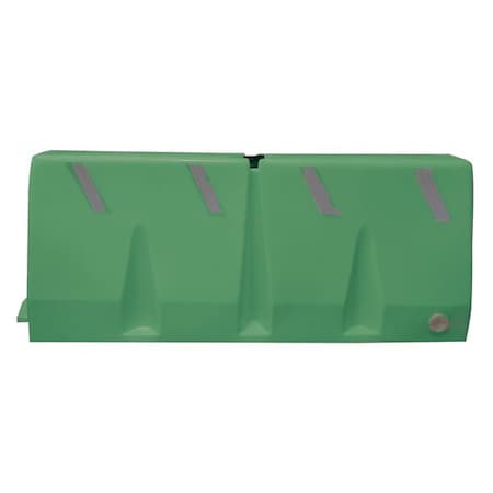 Zoro Select Polycade Traffic Barrier, Plastic, Diamond, 24 1/2 in Height, 58 1/4 in Length, 35 lb, Green TB-5-21