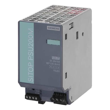 Siemens DC Power Supply, 176/550V AC; 85/264V AC, 24V DC, 140 W, 5 A, DIN Rail 6EP13333BA10
