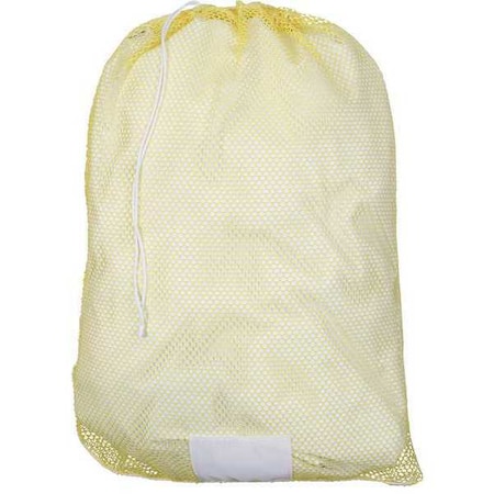 Zoro Select Drawstring, Polyester, Laundry Bag, Yellow GP245167