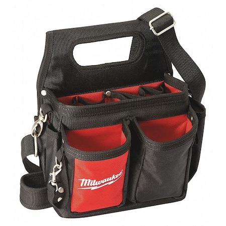 Milwaukee Tool Tool Pouch, Electricians Tool Pouch, Red/Black, Nylon, 15 Pockets 48-22-8100