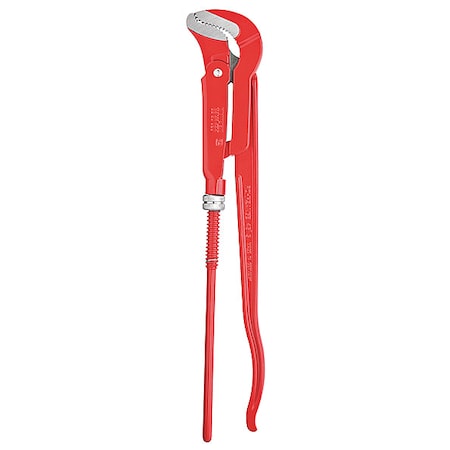 Knipex 21 in L 2 3/4 in Cap. Alloy Steel Swedish Pipe Wrench 83 30 020