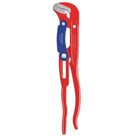 Knipex 17 in L 2 3/8 in Cap. Alloy Steel Swedish Pipe Wrench 83 60 015
