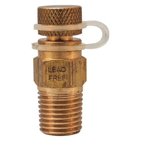 Winters Test Plug, 1/4in NPT, 0 to 1000 psi, Brass STP001LF