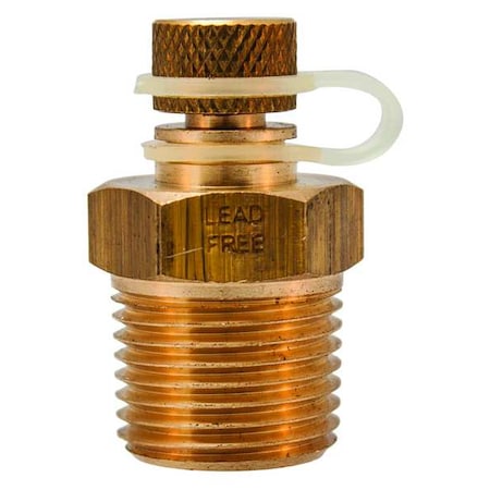 Winters Test Plug, 1/2in NPT, 0 to 1000 psi, Brass STP002LF
