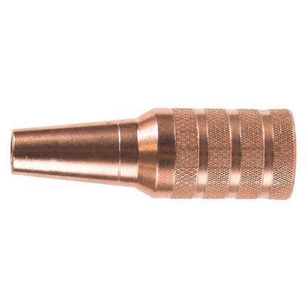 Tweco Nozzle, Tapered, Copper, 0.375 in., PK2 12401897