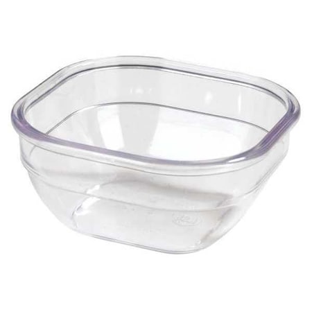 Dinex Square Bowl, 10 oz., SAN Clear PK48 DXSQD1007