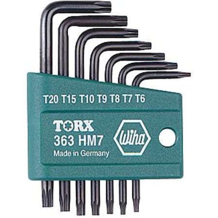 Wiha 7 Piece Torx? L-Shape Torx? Key Set, 36392 36392
