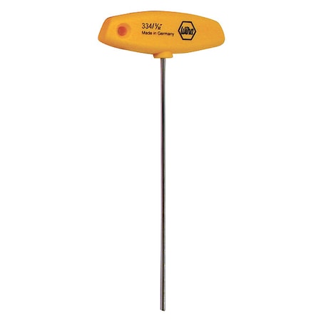 Wiha SAE Plain Hex Key Hex Key, 5/32" Tip Size, 6 in Long, 6 in Short 33465