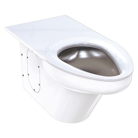 Bestcare Ligature Resistant Toilet, 1.6/1.28 gpf, Siphon Jet, Floor Mount, Elongated, White WH2142-W-3_12