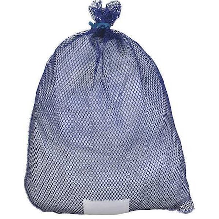 Zoro Select Rubber Closure, Polyester, Laundry Bag, Blue MI245511