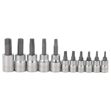 Stanley 1/4", 3/4" Drive Socket Set, Torx(R), 11 pcs 89-420