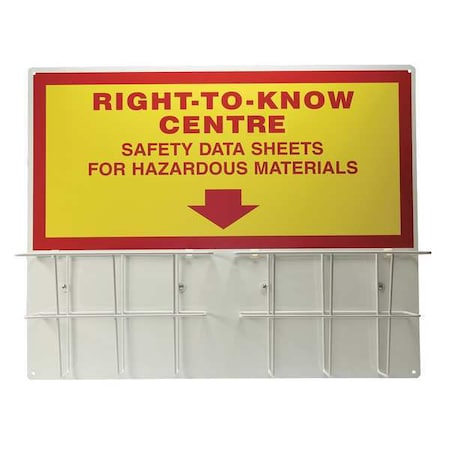 Accuform Right to Know Center, Right-to-Know Centre Safety Data Sheets Hazardous Materials, Aluminum ZRS341