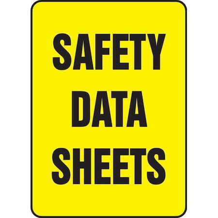 Accuform Safety Data Sheets Safety Sign, Safety Data Sheets, 10 in W, 14 in H MCHM517VP