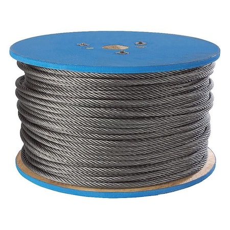 Peerless Chain Flexible Wire Rope, Galv. ST, 3/16in, 250ft PEE-4503290