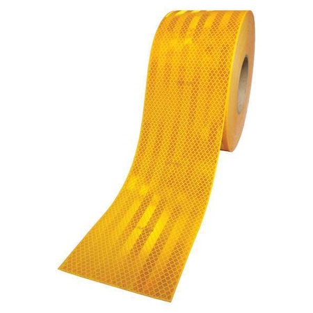 3M Reflective Tape, Yellow, 4 in. W 983-71  ES