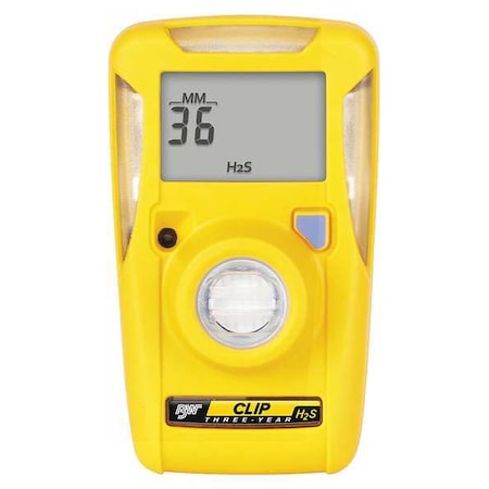 Honeywell Bw Single-Gas Detector, Audible, Vibrating, Visual, 3 yr Battery Life BWC3-H