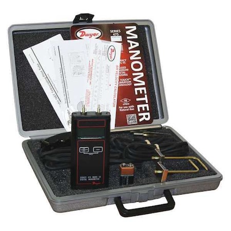 Dwyer Instruments Air Velocity Kit Telescoping, 10.00InWC 475-0T-FM-AV