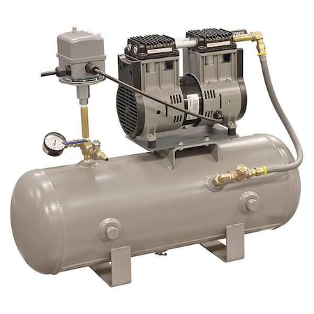Welch Tank Vacuum System, 1/2 HP, 10 gal. Tank 8150B-30