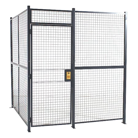 Rapidwire Welded Partition Cage, 16ft. 8inW, 2 Sided 161682W