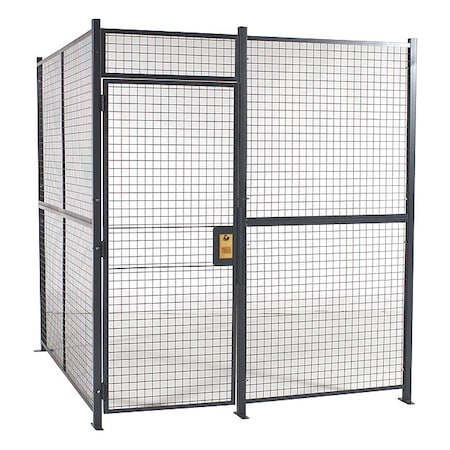 Rapidwire Welded Partition Cage, 8 ft. 6inW, 3 Sided 810103W