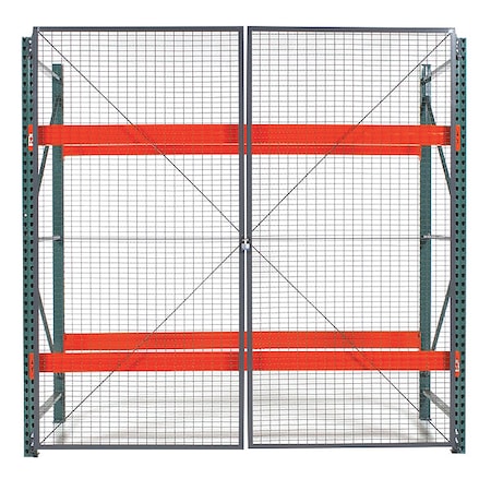 Wirecrafters Pal Rack Dble Hinged DR, 120inW, 2in BaseD RDH1010