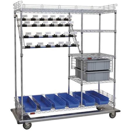 Zoro Select Catheter Storage Cart, 60x68, 5 Shelves CPC6024D