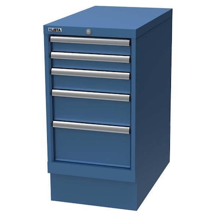 Lista Cabinet Pedestal, (5)Drawer, Brt Blue XSNW0600-0501