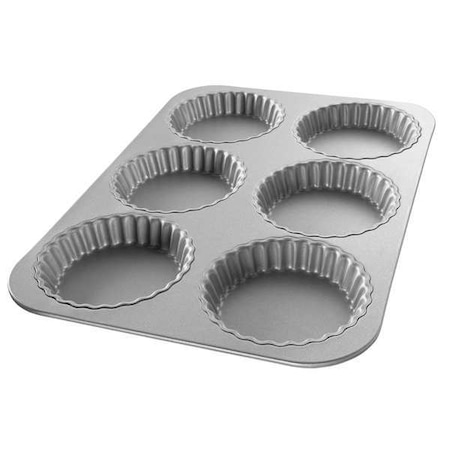 Chicago Metallic Fluted Tart Pan, 15-3/4 x 11-1/8 In, Steel 25500