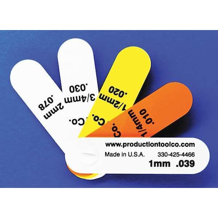 Assembly Tool Feeler Gauge, 0.177 In Thick, 3 In L Blade S - 5