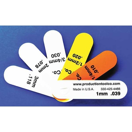 Assembly Tool Feeler Gauge, 0.295 In Thick, 3 In L Blade S - 6
