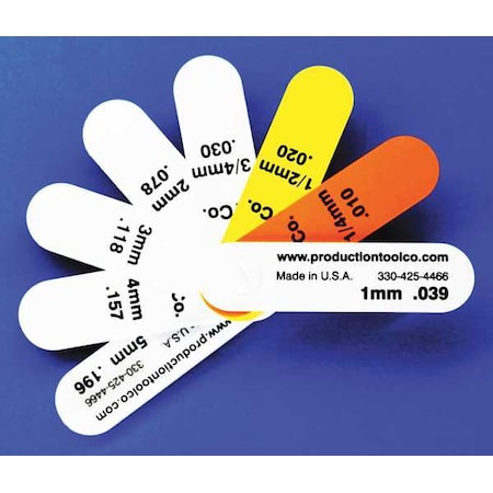 Assembly Tool Feeler Gauge, 0.649 In Thick, 3 In L Blade S - 8