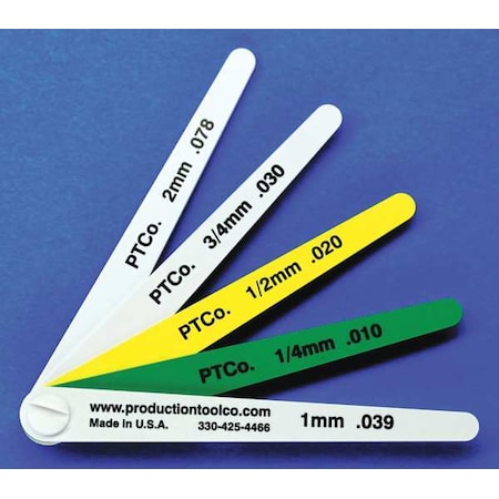 Assembly Tool Feeler Gauge, 0.177 In Thick, 4 In L Blade L - 5